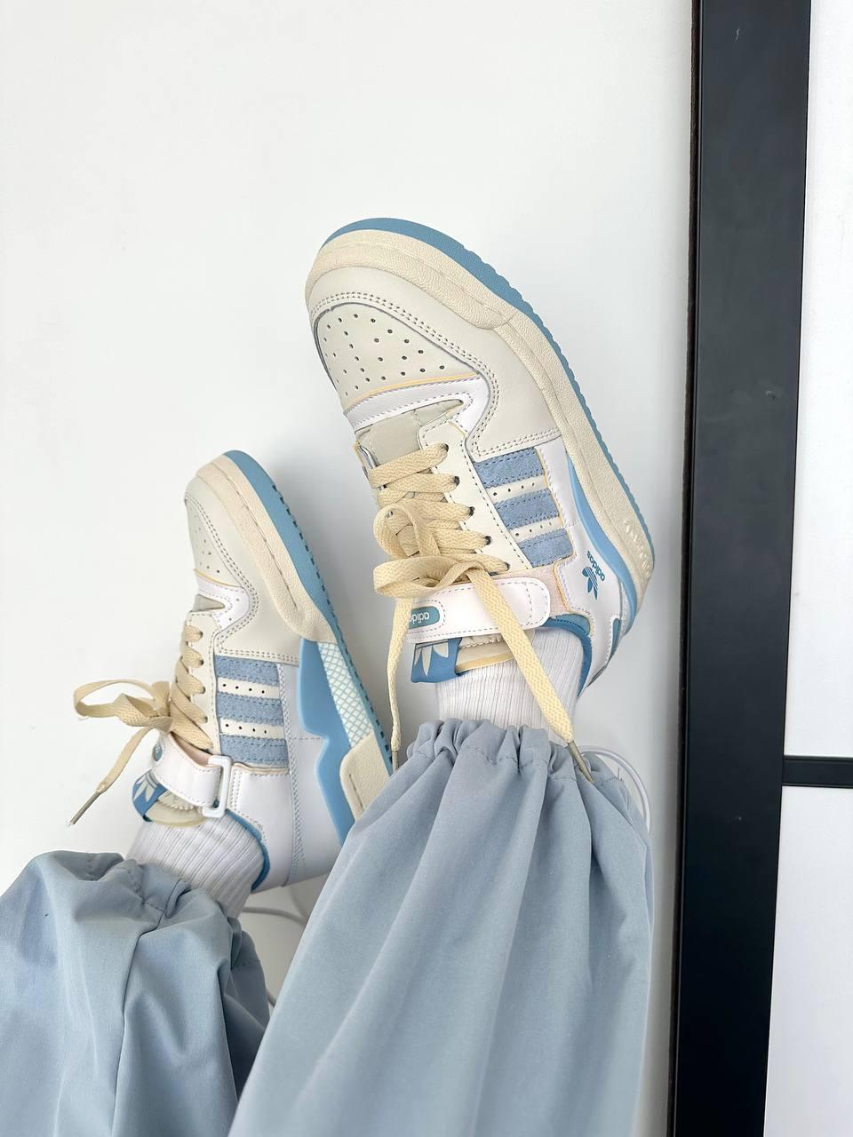 Adidas Forum Low Light Cream Blue