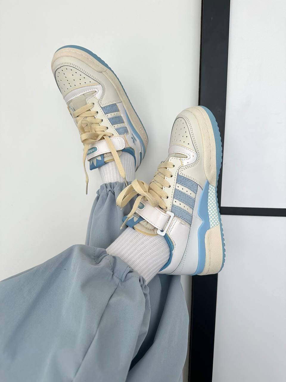 Adidas Forum Low Light Cream Blue