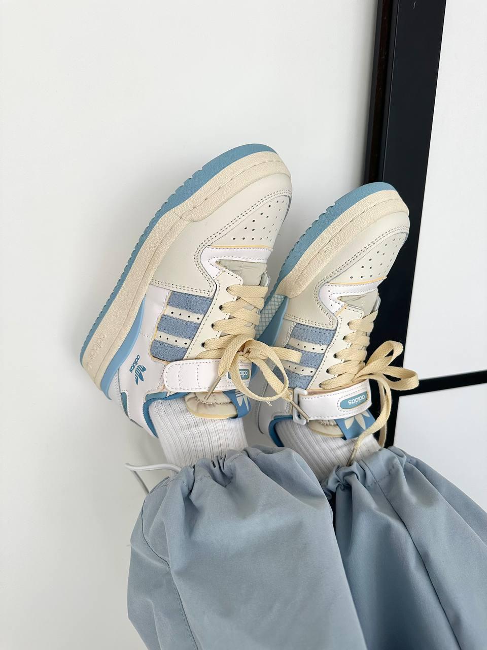 Adidas Forum Low Light Cream Blue
