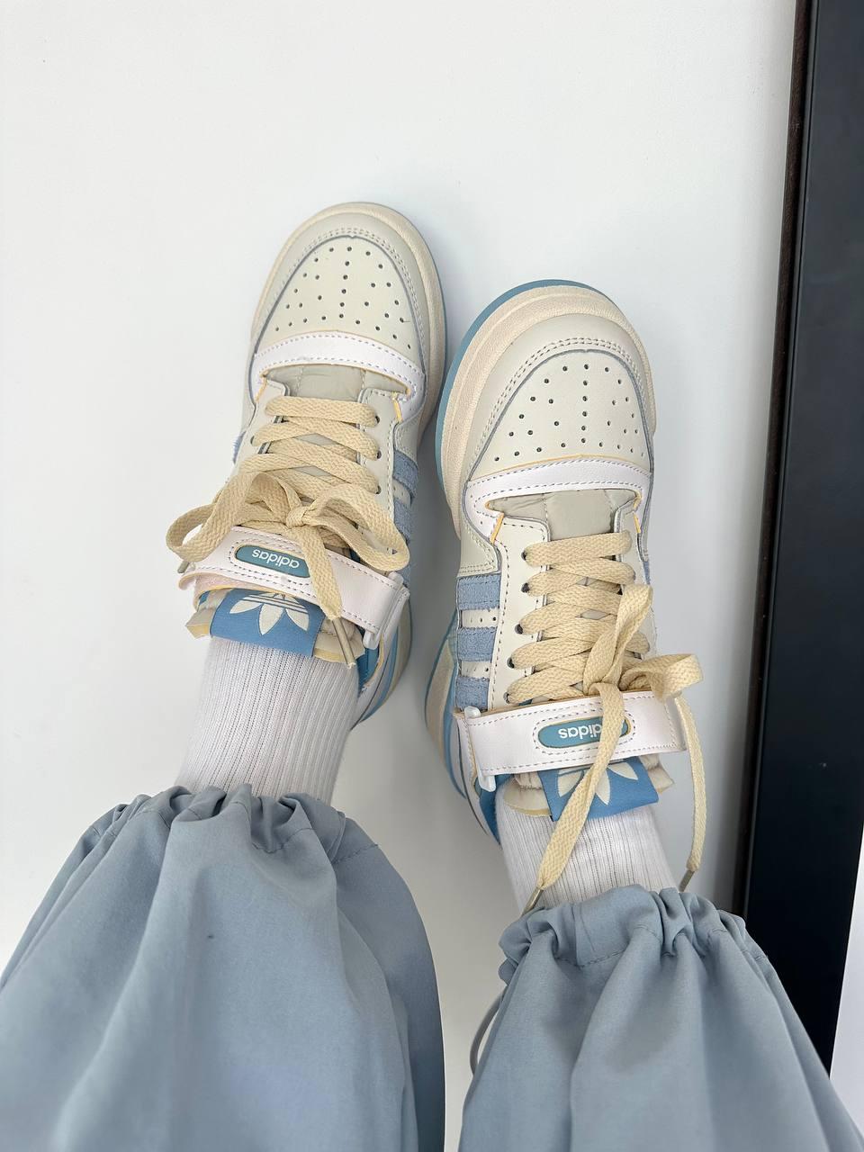 Adidas Forum Low Light Cream Blue