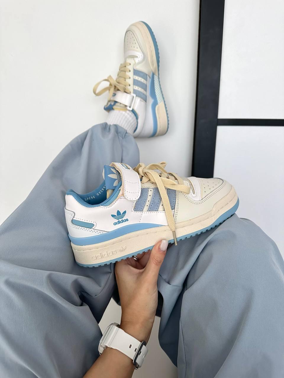 Adidas Forum Low Light Cream Blue