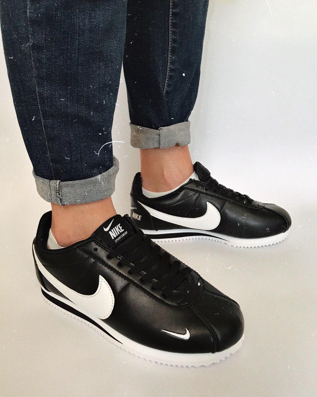 Nike Cortez Black White 2
