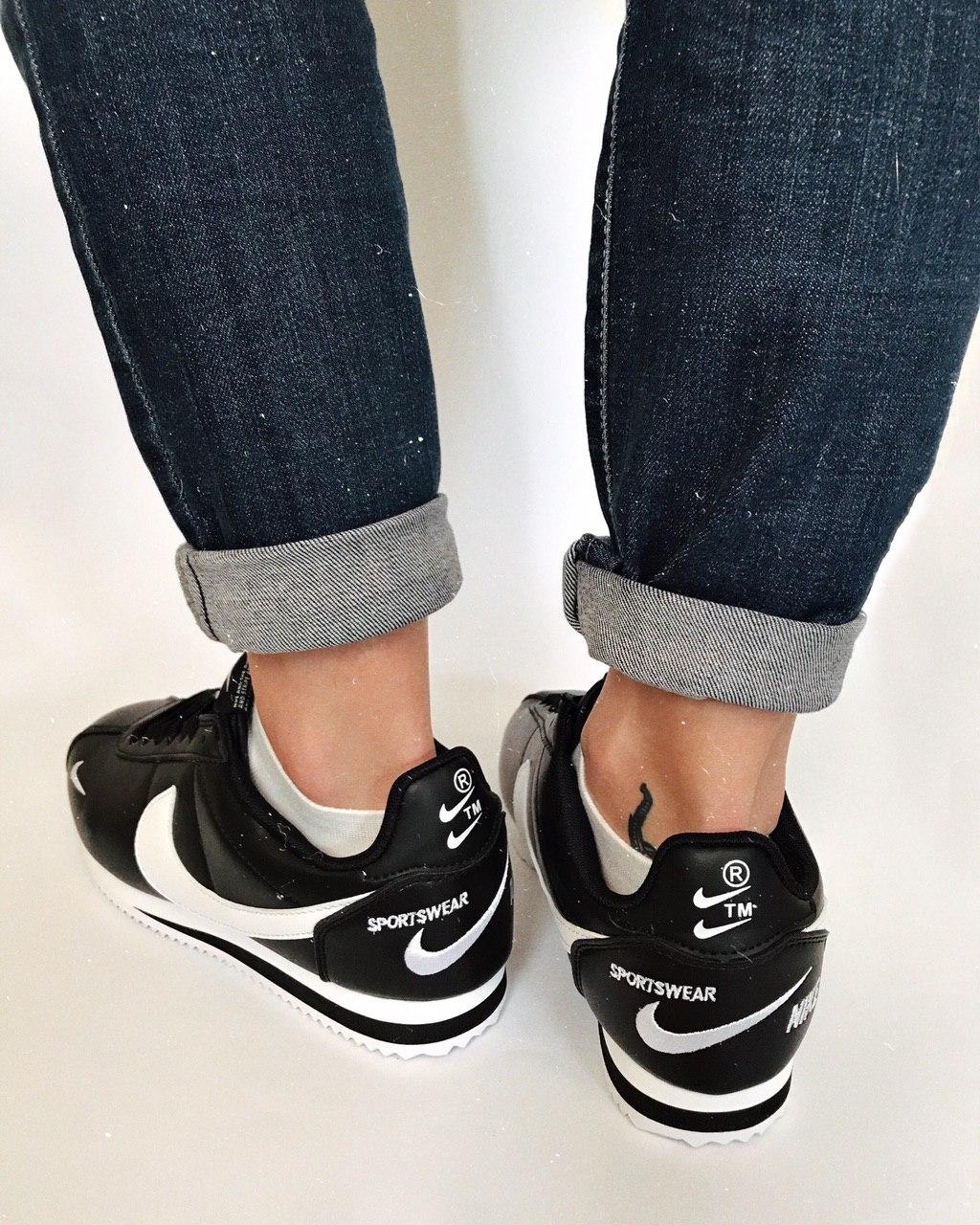 Nike Cortez Black White 2