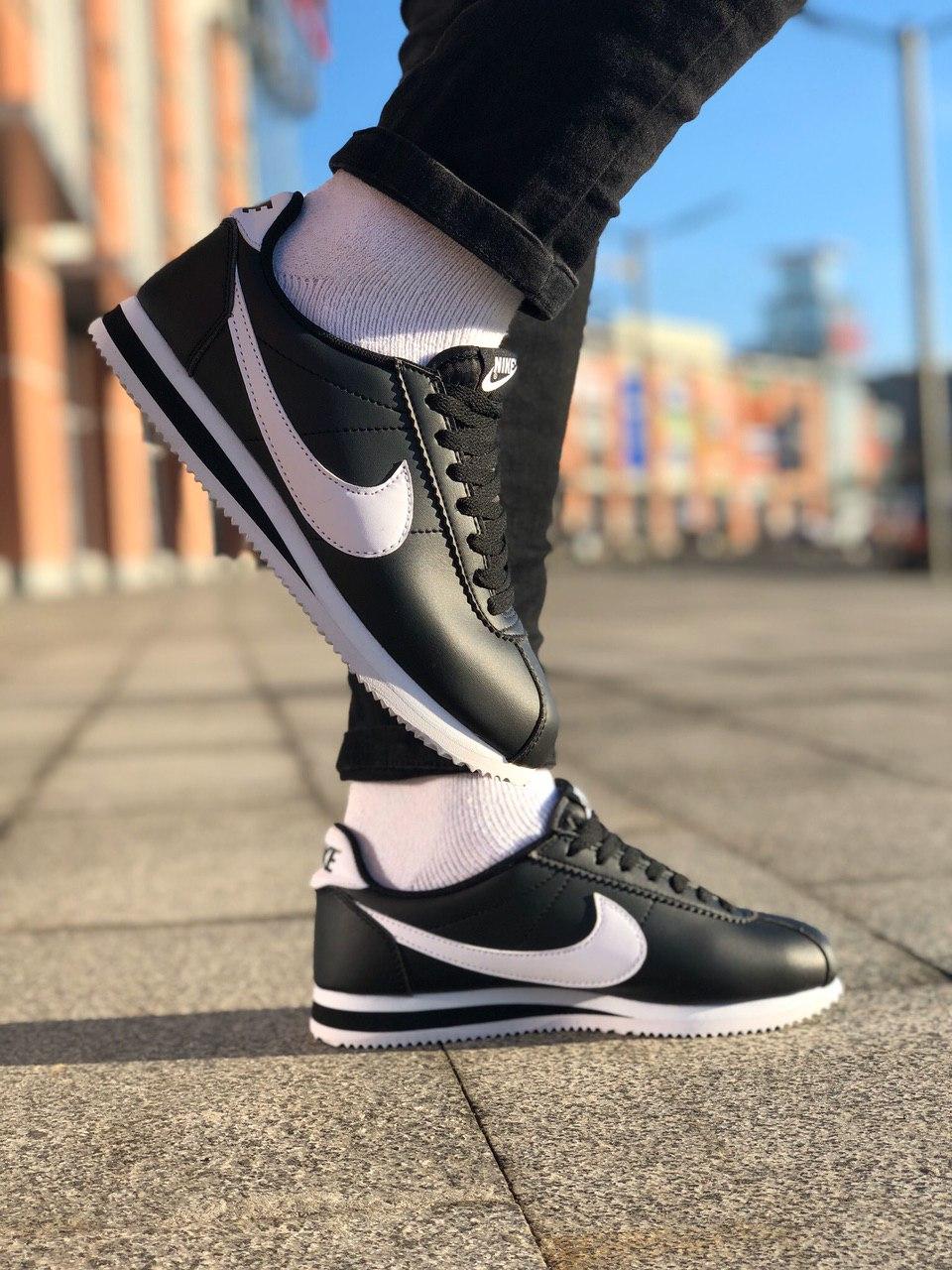 Nike Cortez Black White 3