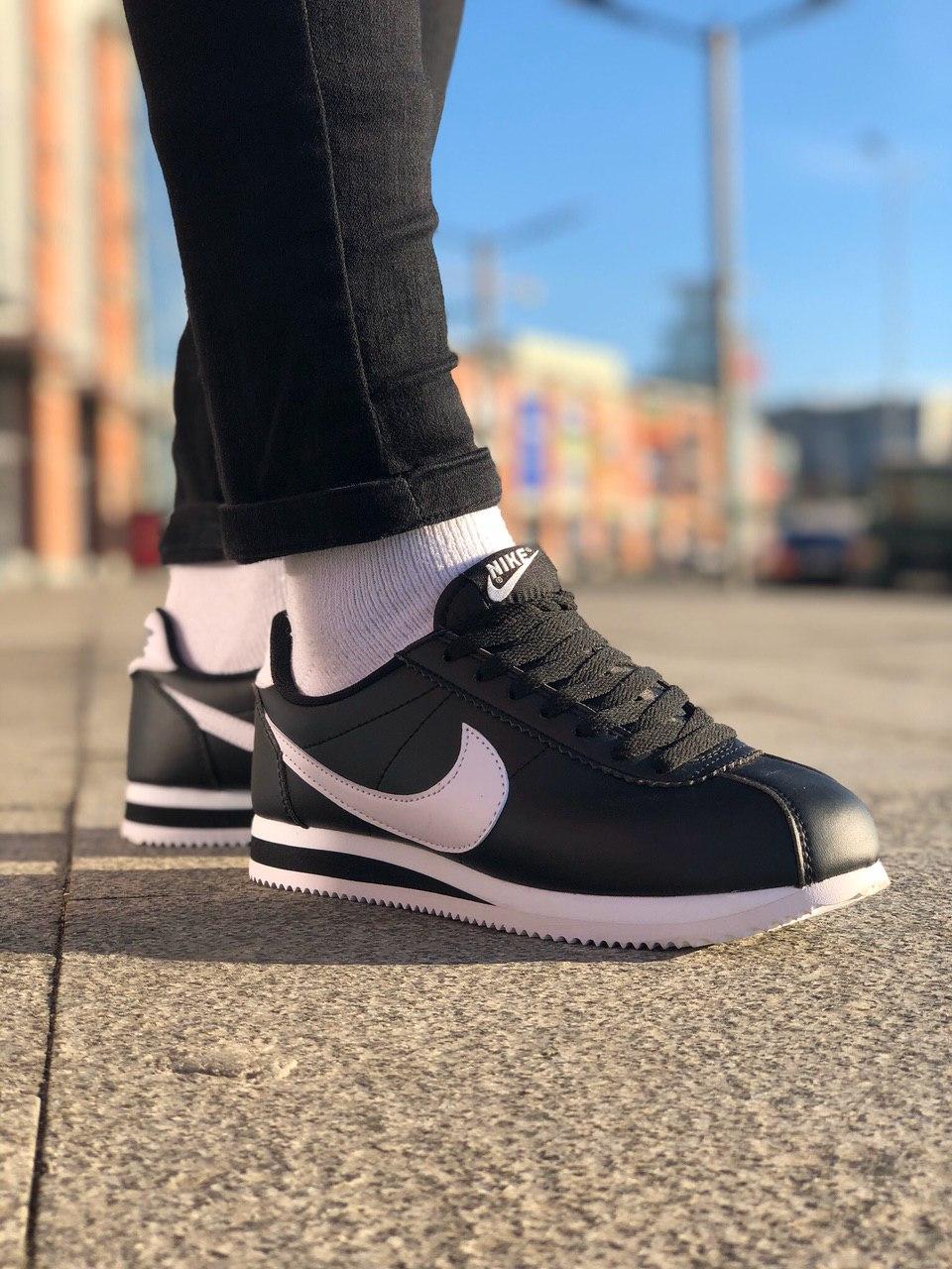 Nike Cortez Black White 3