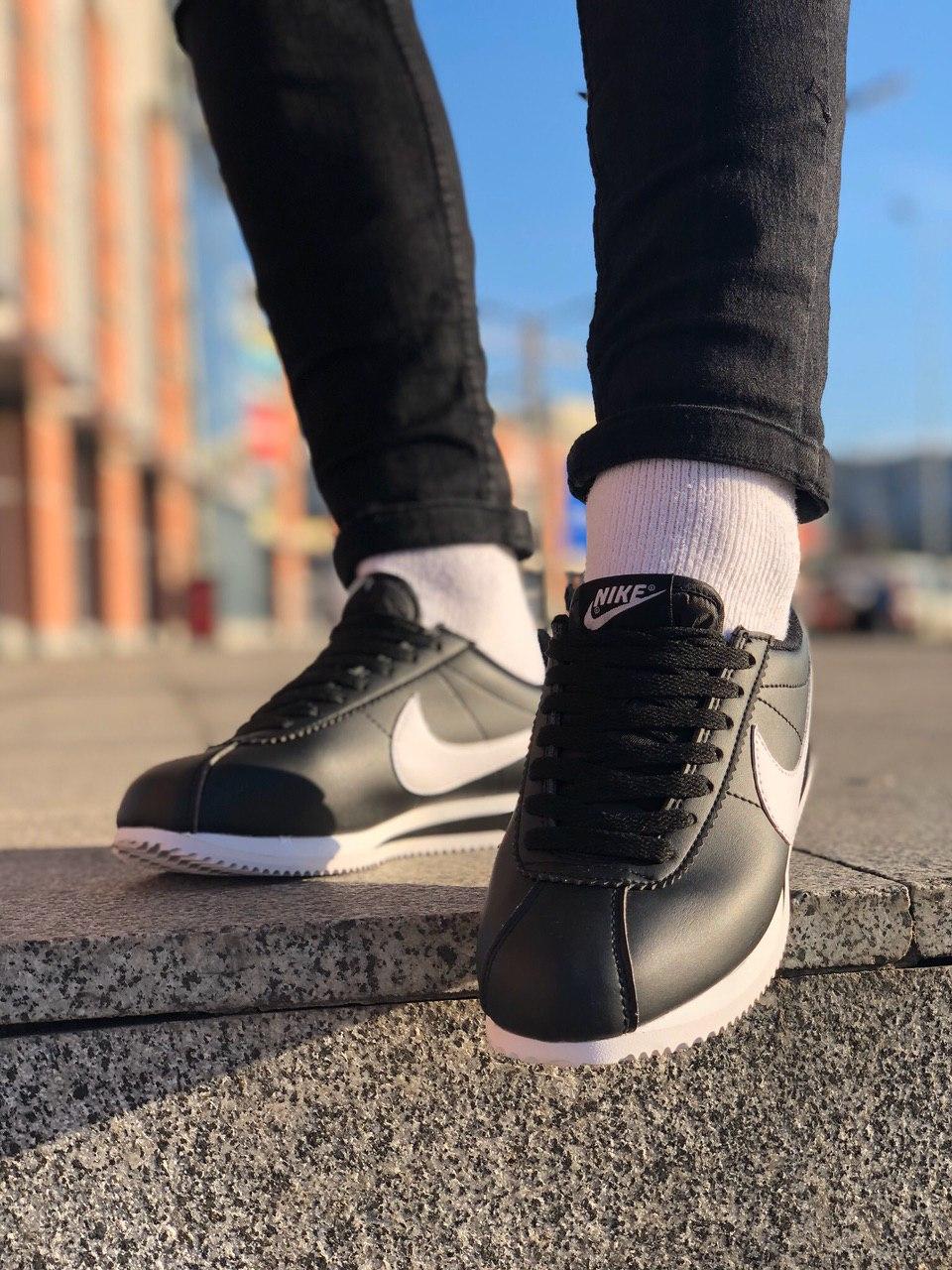 Nike Cortez Black White 3