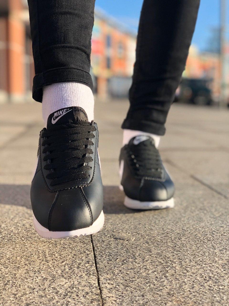 Nike Cortez Black White 3