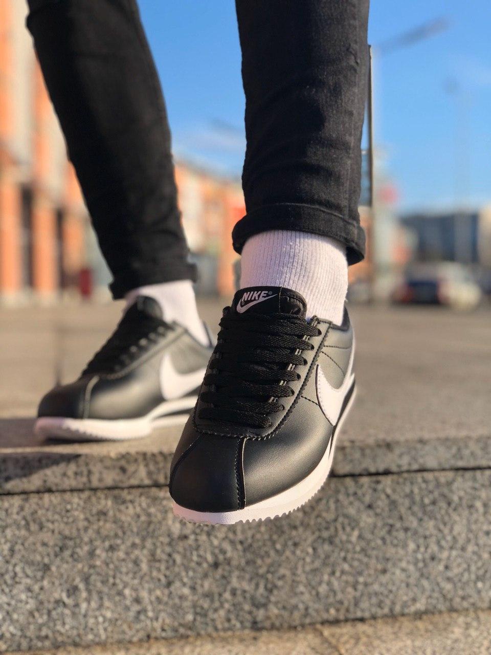 Nike Cortez Black White 3