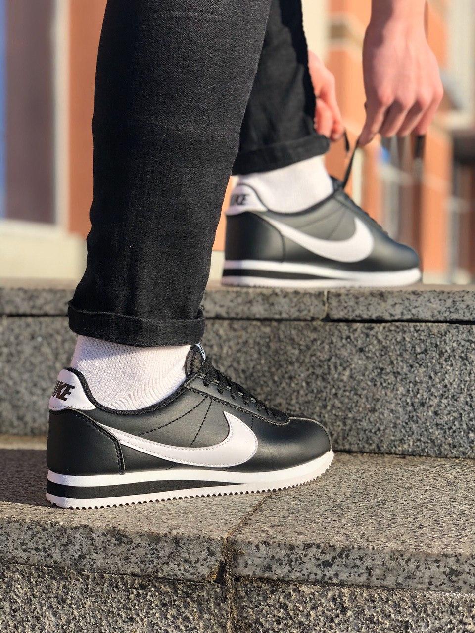 Nike Cortez Black White 3