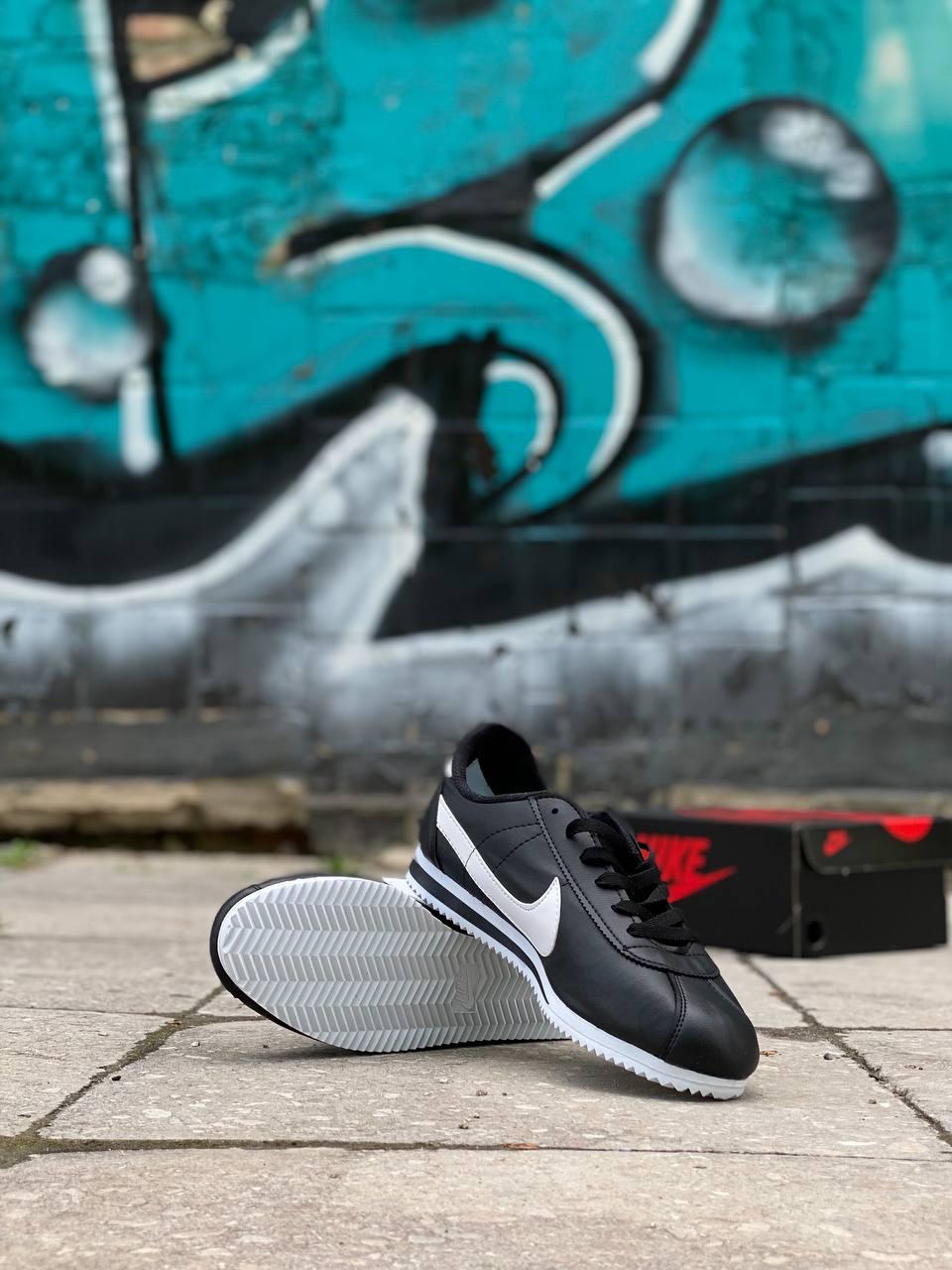 Nike Cortez Black White 3