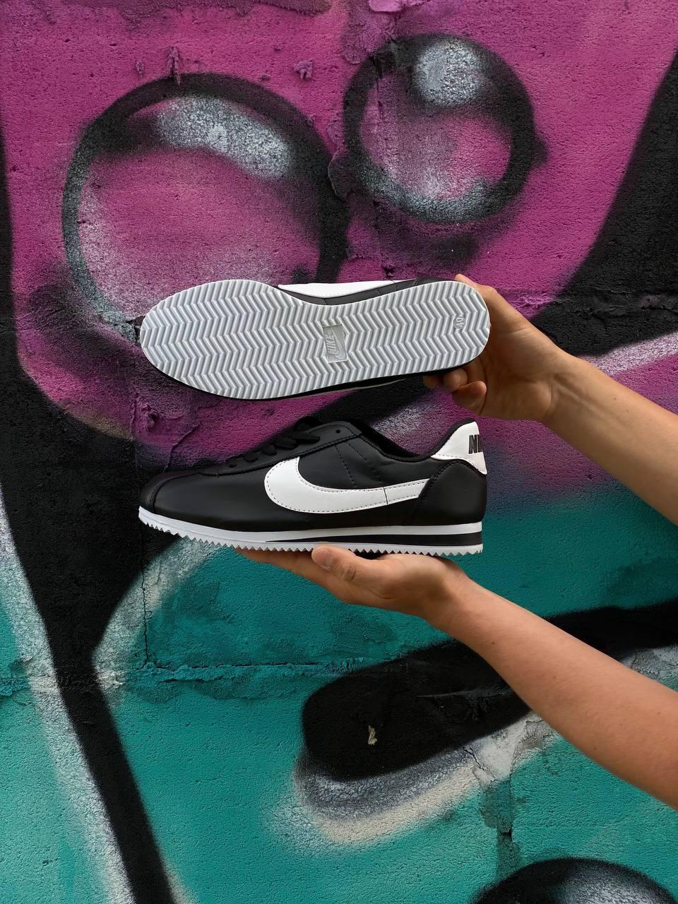 Nike Cortez Black White 3